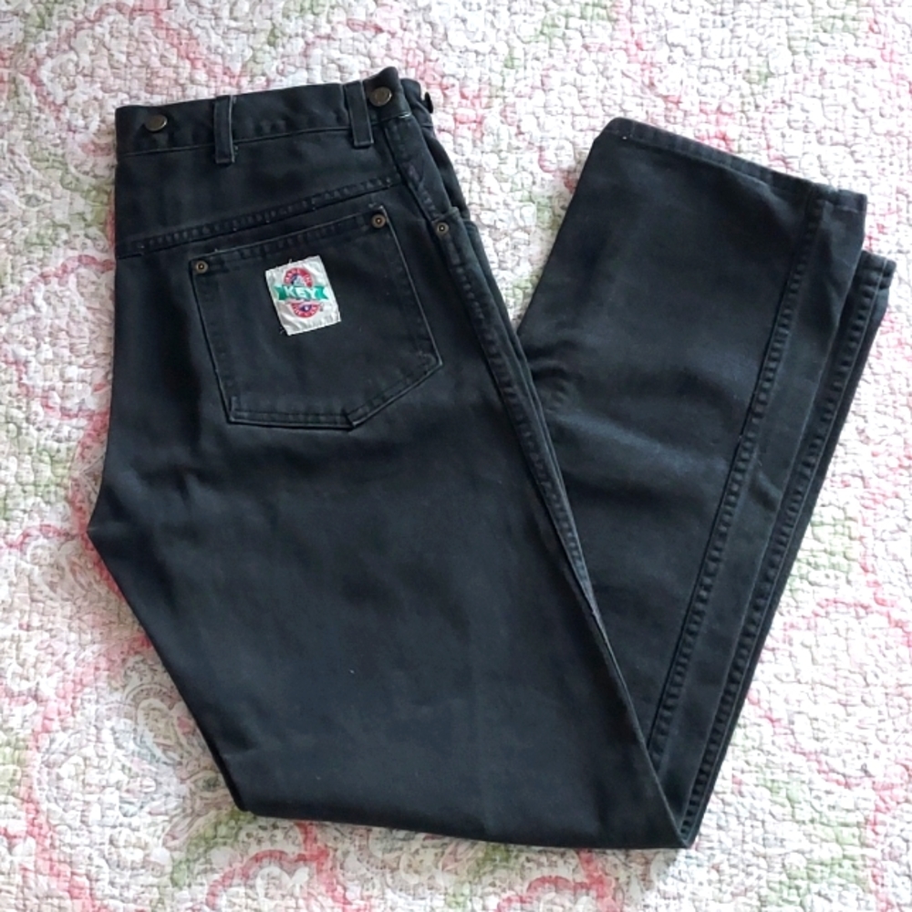 👷‍♀️KEY work jeans with suspender buttons 34W x 34L